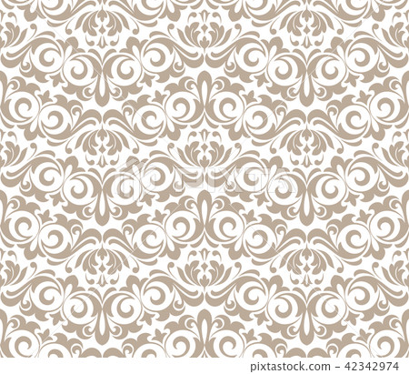 Wallpaper in the style of Baroque. Seamless vector 42342974