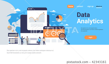 business people graph diagram finance data analytics calculator working together brainstorming 42343161