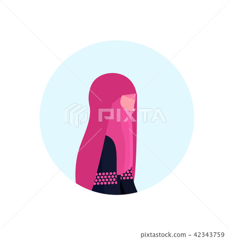 arab woman paranja profile isolated avatar icon female traditional clothes cartoon character arab woman paranja profile isolated avatar icon female traditional clothes cartoon character 42343759