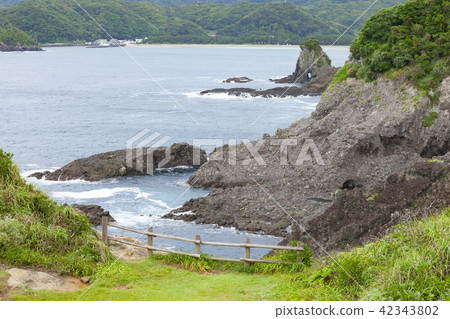 In Minamiizu-cho, Kamo-gun, Shizuoka prefecture, watching the Yumigahama direction from Cape Tarai South Izu 42343802