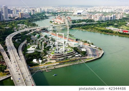 Aerial view of Singapore city Aerial view of Singapore city 42344486