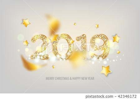 2019 new year golden banner 2019 new year golden banner 42346172