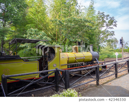 [伊豆]日本唯一的15英寸軌距鐵路，機車北岩II [羅善尼鐵路修善寺彩虹村] 42346330