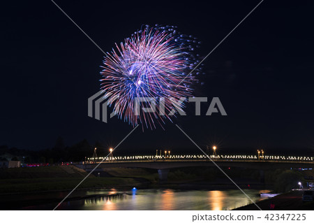 Fireworks display for Miyagi Sasuma Summer Festival Okanawa fireworks 42347225