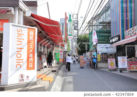 新大久保站周圍的韓國城新宿區 42347804