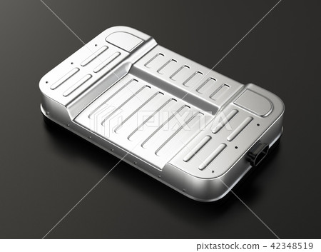 Image of battery pack for electric car in black back 42348519