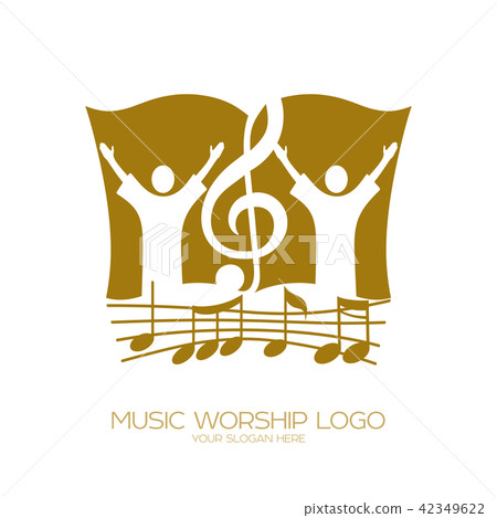 Music logo. Christian symbols. Music logo. Christian symbols. 42349622