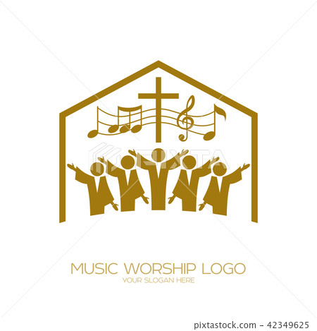 Music logo. Christian symbols. Music logo. Christian symbols. 42349625