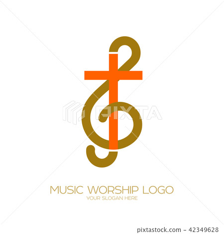 Music logo. Christian symbols. Music logo. Christian symbols. 42349628