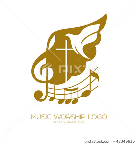 Music logo. Christian symbols. Music logo. Christian symbols. 42349630
