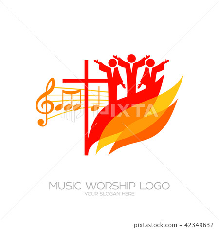 Music logo. Christian symbols. Music logo. Christian symbols. 42349632