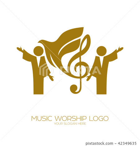 Music logo. Christian symbols. Music logo. Christian symbols. 42349635
