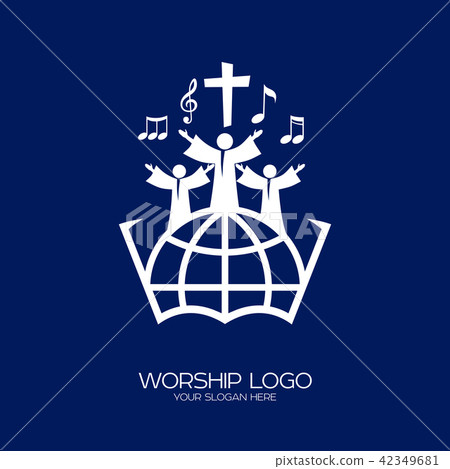 Music logo. Christian symbols. Music logo. Christian symbols. 42349681