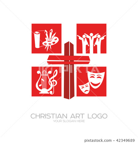 Logo of the Christian creative team performing the Logo of the Christian creative team performing the 42349689