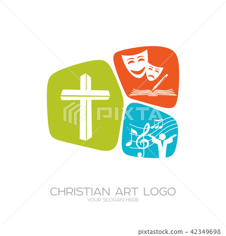 Logo of the Christian creative team performing the Logo of the Christian creative team performing the 42349698