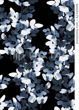 Seamless watercolor pattern with branches - Stock Illustration ...