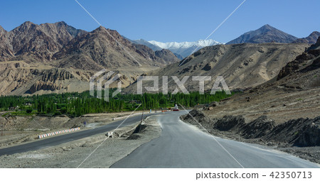 Mountain road in Ladakh, India Mountain road in Ladakh, India 42350713