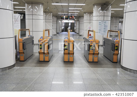 Ticket gate, WorldCom stadium station Ticket gate, WorldCom stadium station 42351007