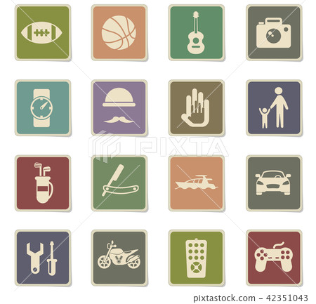 father day icon set 42351043
