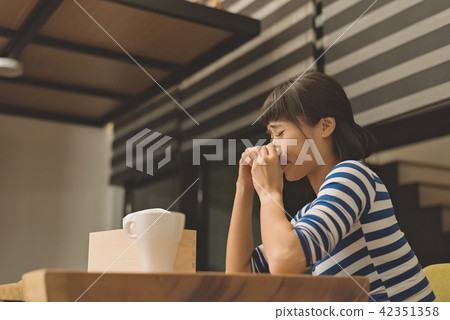 sick Asian woman sick Asian woman 42351358