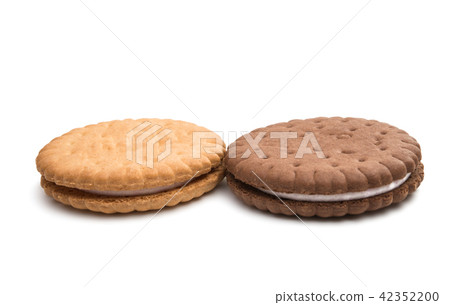 sandwich cookies isolated 42352200
