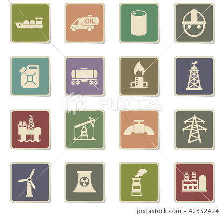 industry icon set industry icon set 42352424