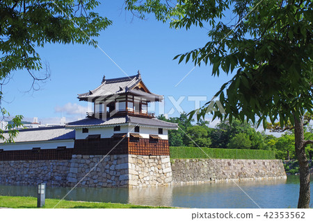 六月的天空和廣島城堡的槳 六月的天空和廣島城堡的槳 42353562
