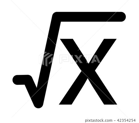 square root icon in trendy flat style on white - Stock Illustration ...
