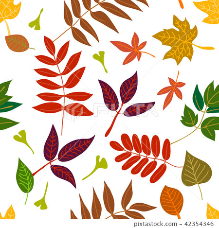 Falling autumn leaves. Falling autumn leaves. 42354346