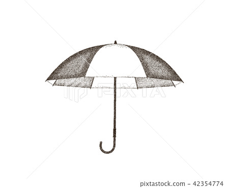 Opened umbrella isolated on white background. Opened umbrella isolated on white background. 42354774