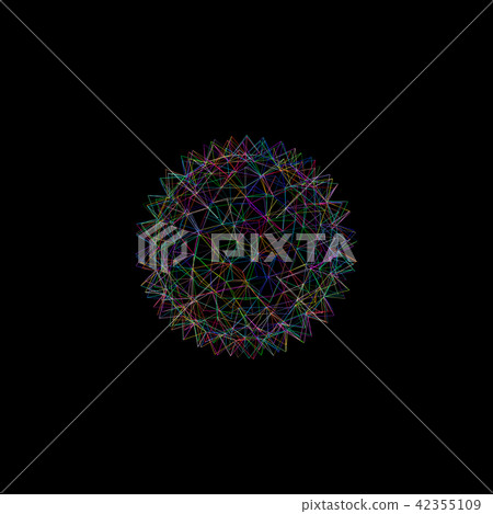 Download 3d Framework Sphere From Lines Technology Style Stock Illustration 42355109 Pixta