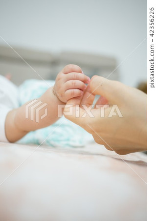 寶寶和媽媽的手 42356226