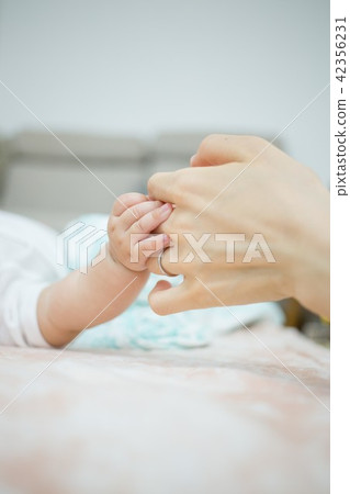 寶寶和媽媽的手 42356231