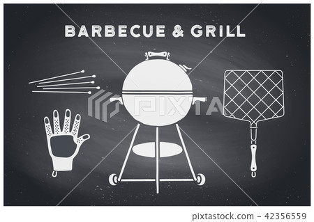 Barbecue and grill tools - Stock Illustration [42356559] - PIXTA