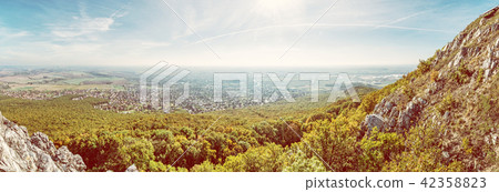 Panoramic view of the Nitra city from Zobor hill 42358823
