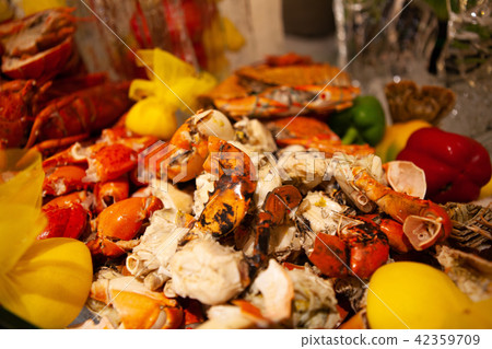 Fresh and tasty Giant mud crab or black crab. Fresh and tasty Giant mud crab or black crab. 42359709