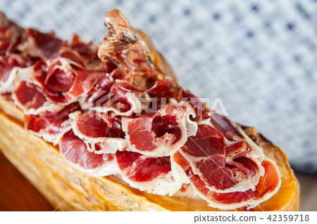 Delicious Spanish Jamon Iberico Ham. 42359718