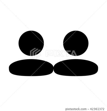 Client icon vector male group of persons symbol Client icon vector male group of persons symbol 42361372