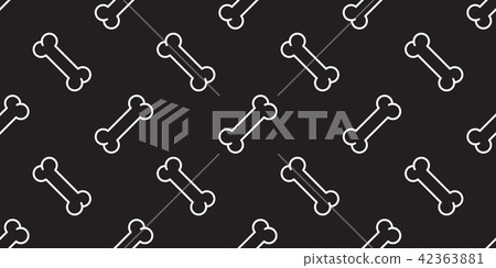 Dog Bone Seamless pattern vector scarf isolated 42363881