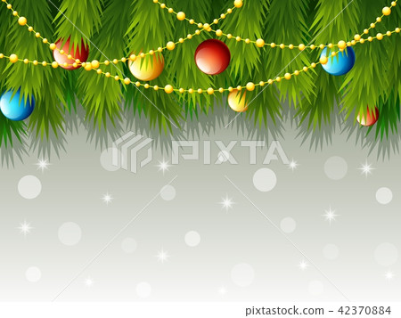 Christmas decoration with fir tree branch 42370884