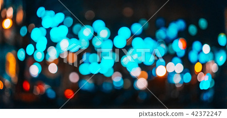 City night light blur bokeh, defocused background. City night light blur bokeh, defocused background. 42372247