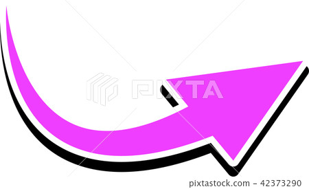 彎曲的箭頭彎曲五顏六色 42373290