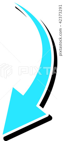 Curved Arrow Curved Colorful 42373291