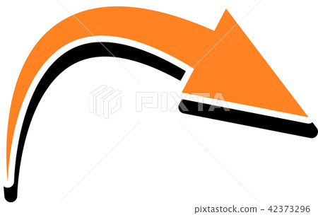 Curved Arrow Curved Colorful 42373296