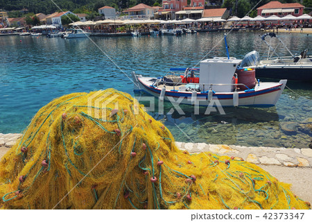 Fishing net in Fiskardo Kefalonia village 42373347