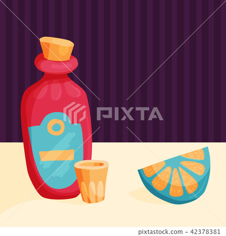 Tequila bar background 42378381