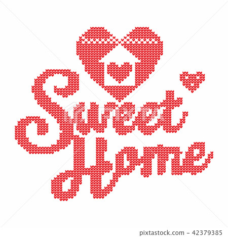 Knitting. Christmas vector background. Sweet home Knitting. Christmas vector background. Sweet home 42379385