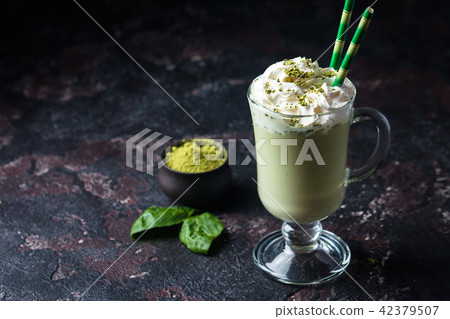 Green tea matcha latte Green tea matcha latte 42379507