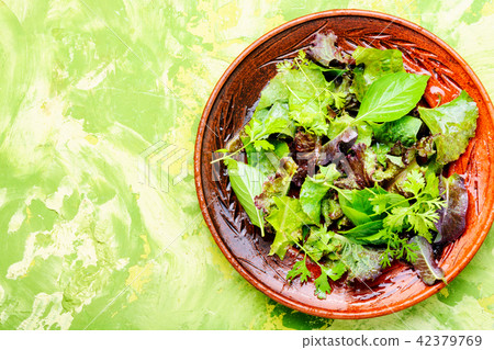 Fresh green salad 42379769
