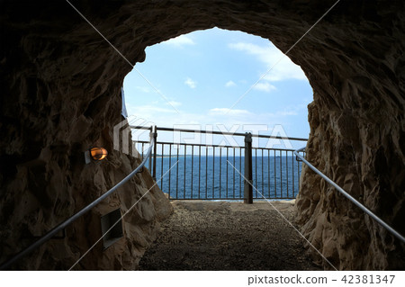 Exit from the tunnel in Rosh Hanikra 42381347